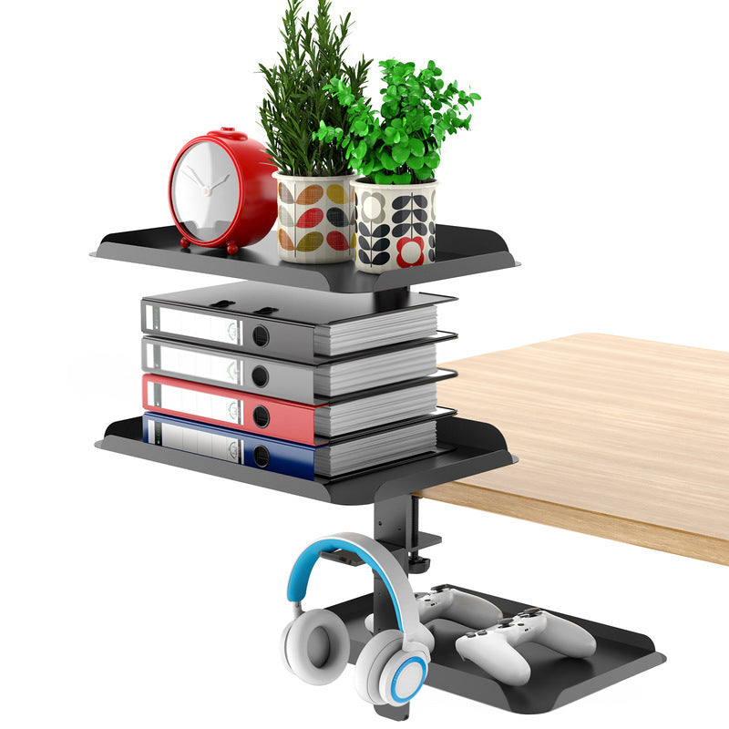 3 - Tier Multifunctional Desk Side Storage Rack - Organize Your Workspace Effortlessly